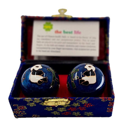 Meridiaankogels Panda - blauw (4,5 cm) - Lucky Touch - Bedankjes & Cadeautjes