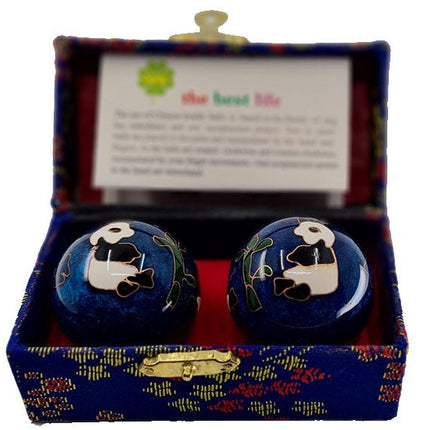 Meridiaankogels Panda - blauw (4,5 cm) - Lucky Touch - Bedankjes & Cadeautjes
