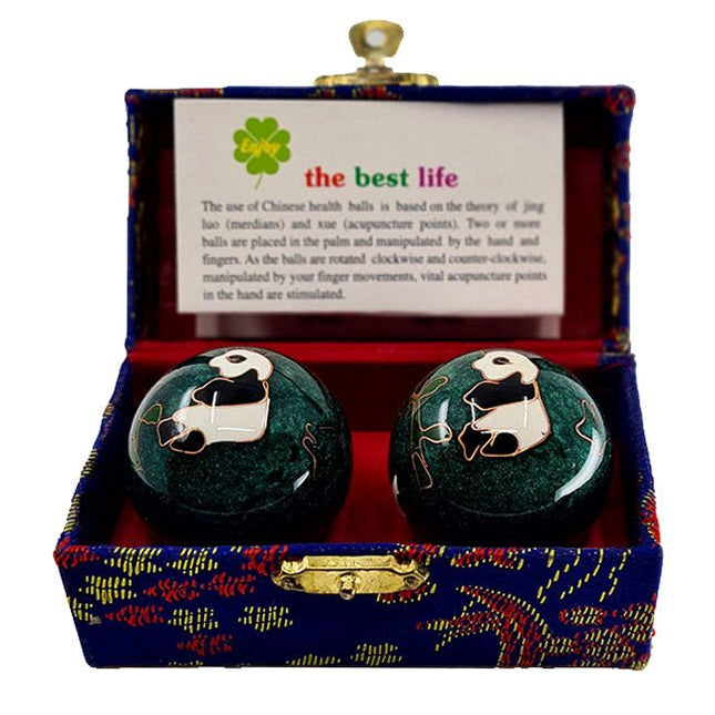 Meridiaankogels Panda - groen (4,5 cm) - Lucky Touch - Bedankjes & Cadeautjes