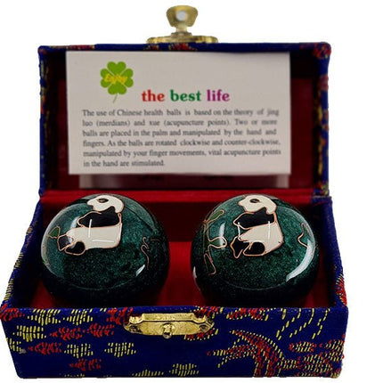 Meridiaankogels Panda - groen (4,5 cm) - Lucky Touch - Bedankjes & Cadeautjes