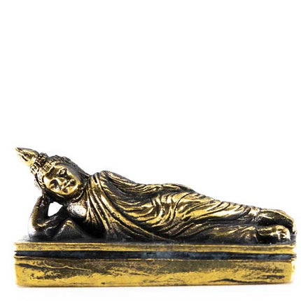 Messing Liggende Boeddha