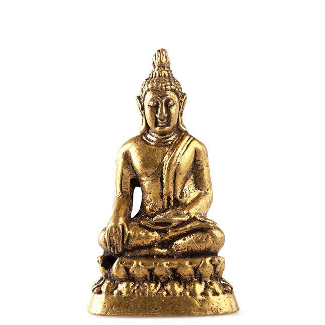 Messing Boeddha Bhumisparsha - Lucky Touch - Bedankjes & Cadeautjes