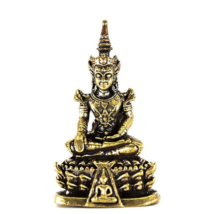 Messing Boeddha lotustroon - Lucky Touch - Bedankjes & Cadeautjes