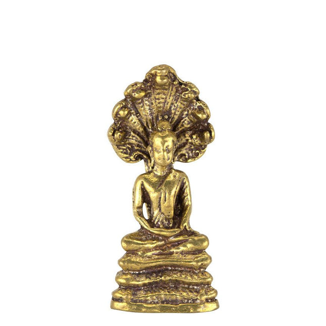 Messing Boeddha slangenkroon - Lucky Touch - Bedankjes & Cadeautjes