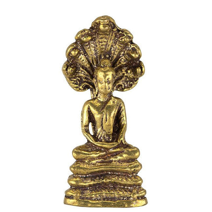 Messing Boeddha slangenkroon - Lucky Touch - Bedankjes & Cadeautjes