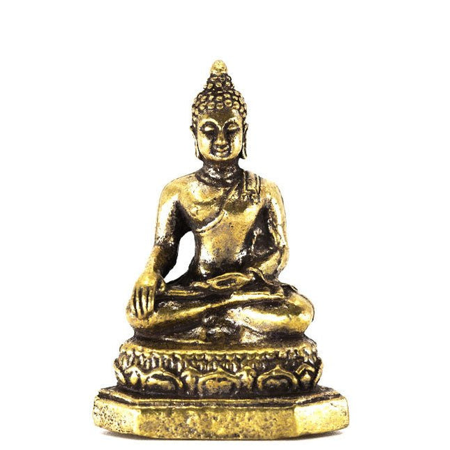 Messing Thaise Boeddha - Lucky Touch - Bedankjes & Cadeautjes