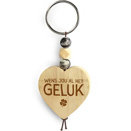 Mijn Hart sleutelhanger - Geluk - Lucky Touch - Bedankjes & Cadeautjes
