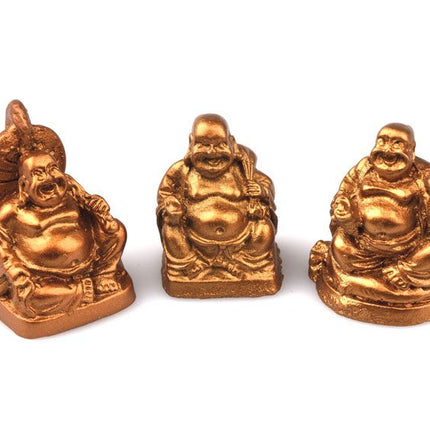 Mini Boeddha brons (3cm) - Lucky Touch - Bedankjes & Cadeautjes
