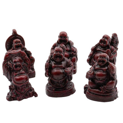 Mini Boeddha bruin (3cm) - Lucky Touch - Bedankjes & Cadeautjes