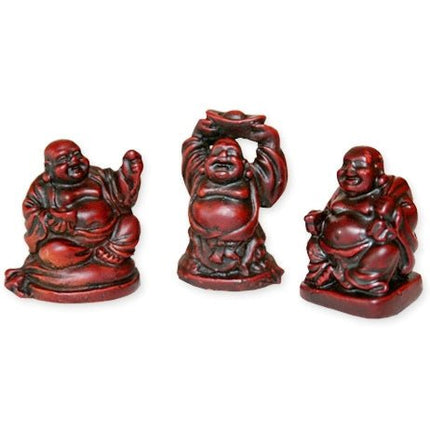 Mini Boeddha bruin (3cm) - Lucky Touch - Bedankjes & Cadeautjes