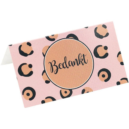 Mini kaartje Bedankt (b) - Lucky Touch - Bedankjes & Cadeautjes