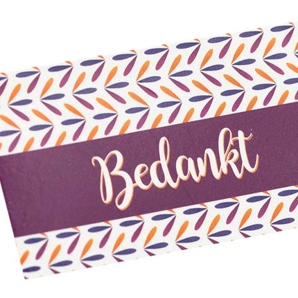 Mini kaartje Bedankt