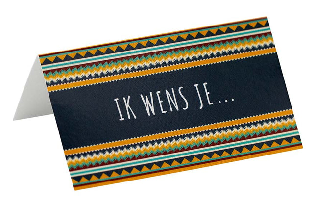 Mini kaartje Ik wens je (b) - Lucky Touch - Bedankjes & Cadeautjes