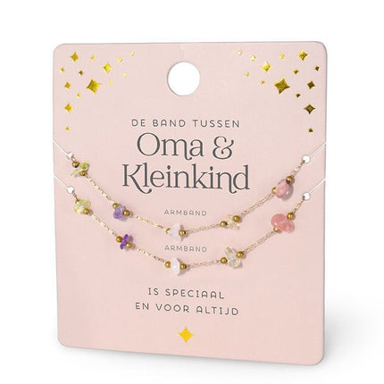 Oma en Kleinkind armband set - Luckytouch.nl