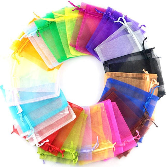 Organza zakjes 7 x 9 cm - Lucky Touch - Bedankjes & Cadeautjes