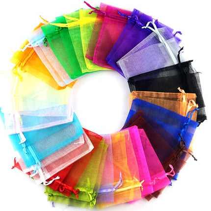 Organza zakjes 9 x 12 cm - Lucky Touch - Bedankjes & Cadeautjes