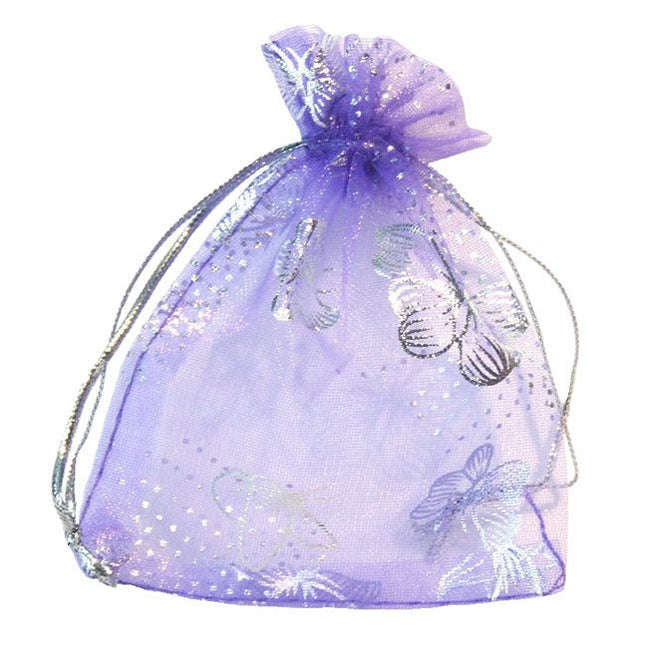 Organza zakjes vlinder 7 x 9 cm - Lucky Touch - Bedankjes & Cadeautjes