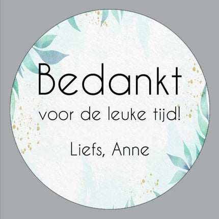 Persoonlijk bedankje Afscheid klas - Luckytouch.nl