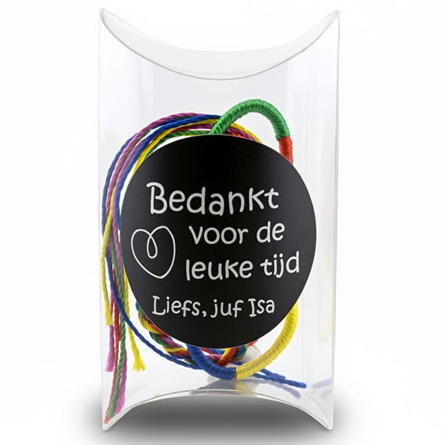 Persoonlijk bedankje Afscheid klas - Luckytouch.nl