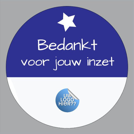 Persoonlijk bedankje Bedankt voor de leuke tijd - Luckytouch.nl