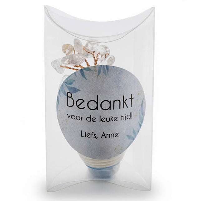 Persoonlijk bedankje Bedankt voor de leuke tijd - Luckytouch.nl