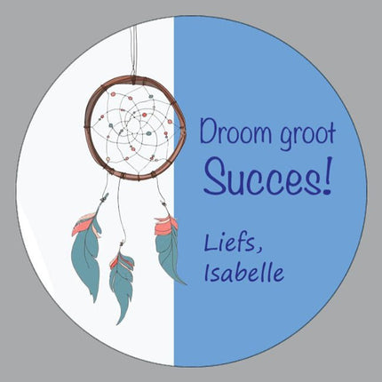 Persoonlijk bedankje Droom groot - Succes - Luckytouch.nl