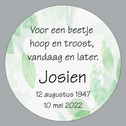 Persoonlijk bedankje Hoop en troost - Luckytouch.nl