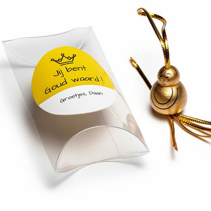 Persoonlijk bedankje Jij bent Goud waard - Luckytouch.nl