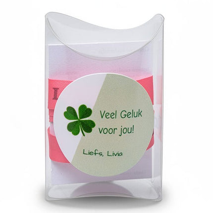 Persoonlijk bedankje Veel Geluk voor jou - Luckytouch.nl