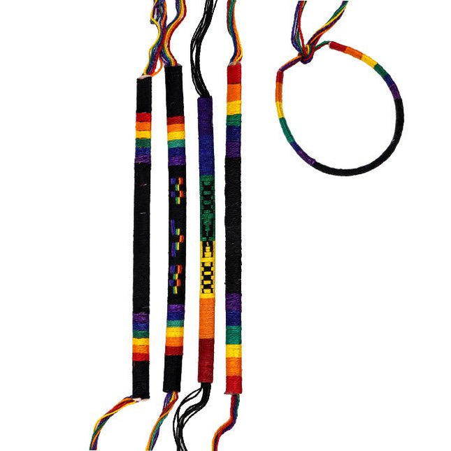 Regenboog vriendschapsarmband katoen - Lucky Touch - Bedankjes & Cadeautjes