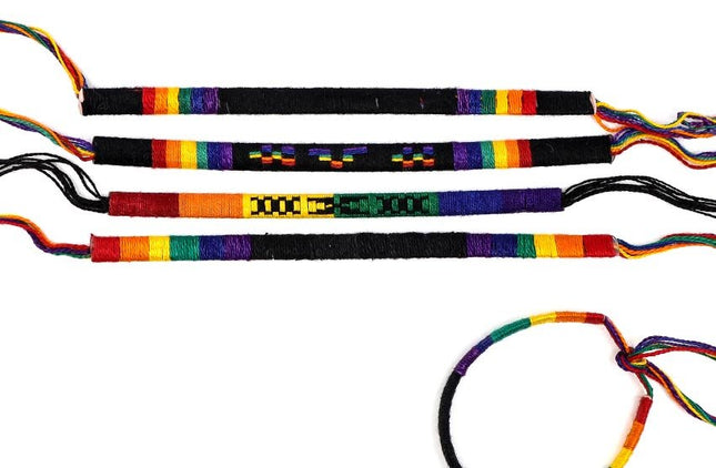 Regenboog vriendschapsarmband katoen - Lucky Touch - Bedankjes & Cadeautjes