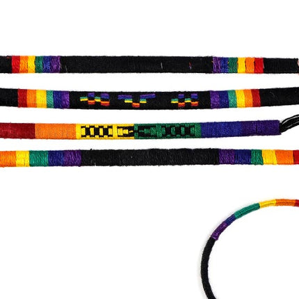 Regenboog vriendschapsarmband katoen