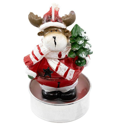 Rendier kaarsje - Lucky Touch - Bedankjes & Cadeautjes