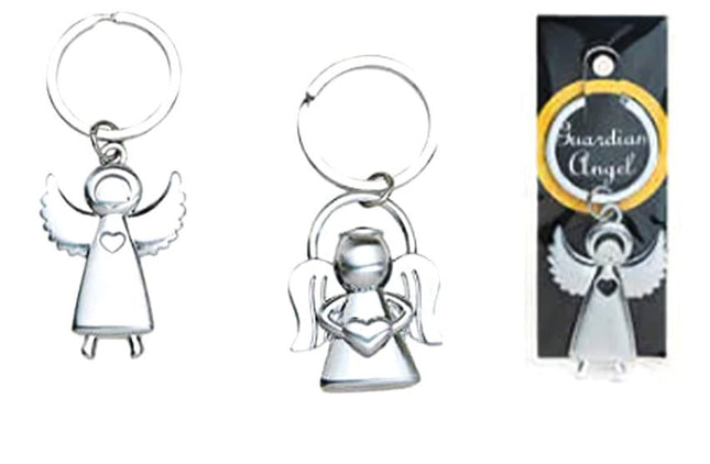 Sleutelhanger Beschermengel metaal - Lucky Touch - Bedankjes & Cadeautjes