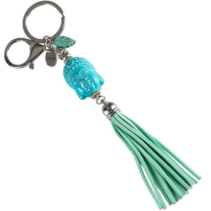 Sleutelhanger Boeddha Wish blauw - Lucky Touch - Bedankjes & Cadeautjes