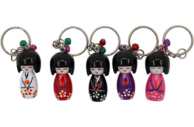 Sleutelhanger Kokeshi - Lucky Touch - Bedankjes & Cadeautjes