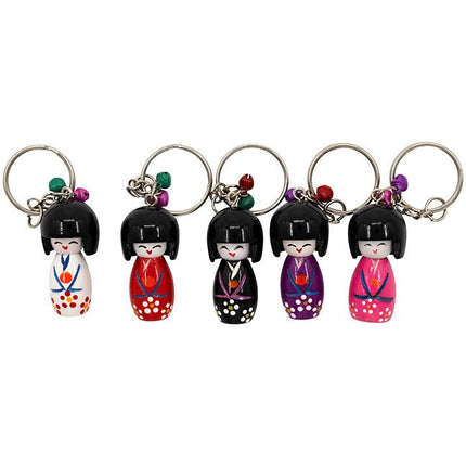 Sleutelhanger Kokeshi - Lucky Touch - Bedankjes & Cadeautjes