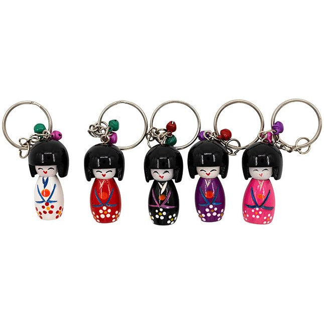 Sleutelhanger Kokeshi - Lucky Touch - Bedankjes & Cadeautjes