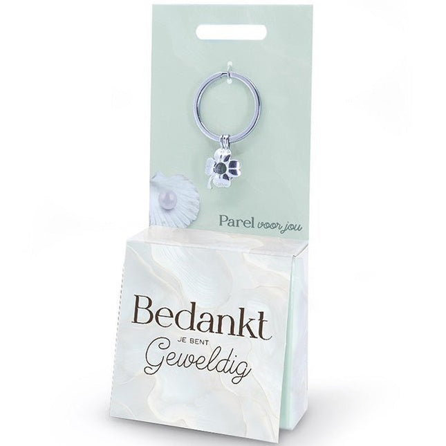Sleutelhanger Wensparel Bedankt - Luckytouch.nl