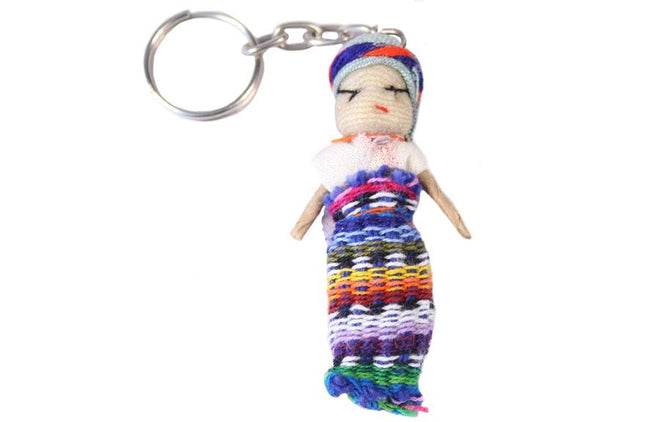 Sleutelhanger Zorgenpoppetje - Lucky Touch - Bedankjes & Cadeautjes