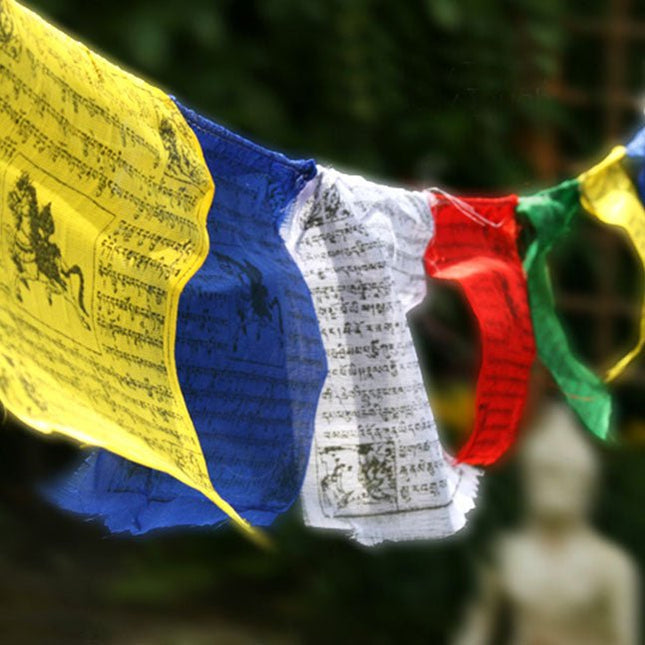 Tibetaanse vlaggetjes (17,5cm) - Lucky Touch - Bedankjes & Cadeautjes