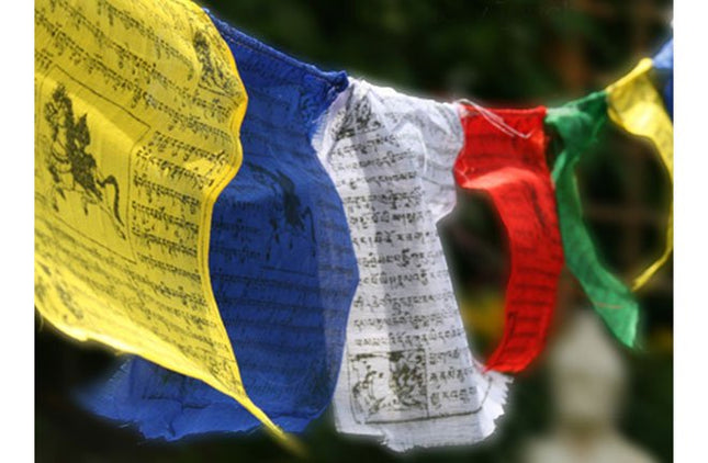 Tibetaanse vlaggetjes (17,5cm) - Lucky Touch - Bedankjes & Cadeautjes