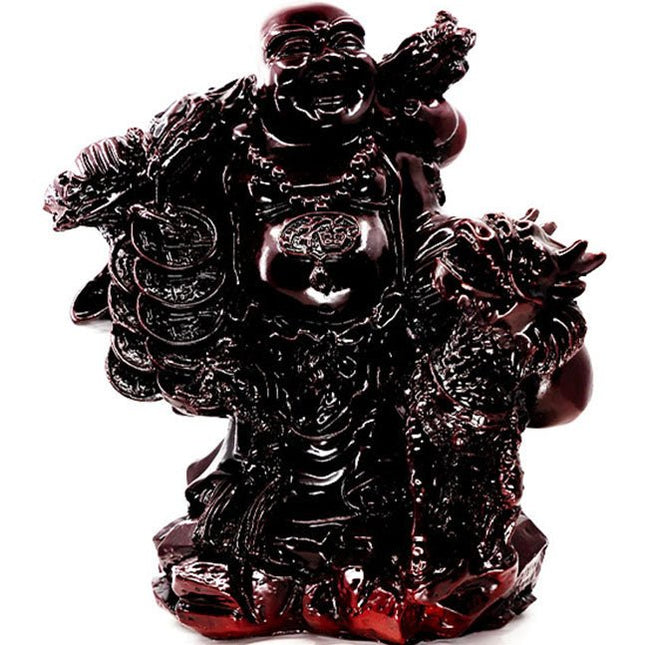 Traditionele Happy Boeddha rijkdom (27cm) - Lucky Touch - Bedankjes & Cadeautjes