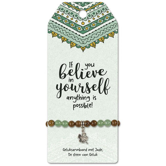 Vriendschapsarmband Believe - Lucky Touch - Bedankjes & Cadeautjes