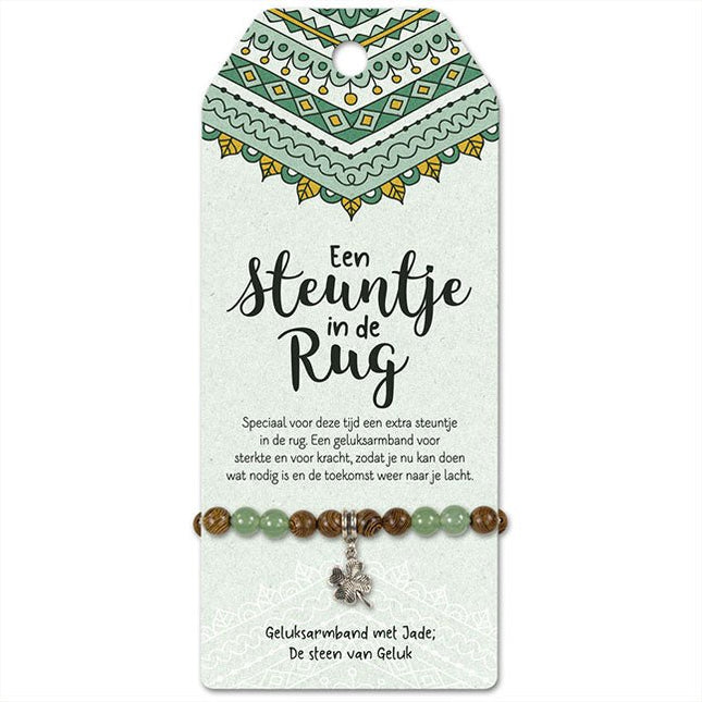 Vriendschapsarmband Een steuntje in de rug - Lucky Touch - Bedankjes & Cadeautjes