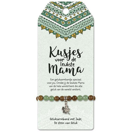 Vriendschapsarmband Leukste Mama - Lucky Touch - Bedankjes & Cadeautjes