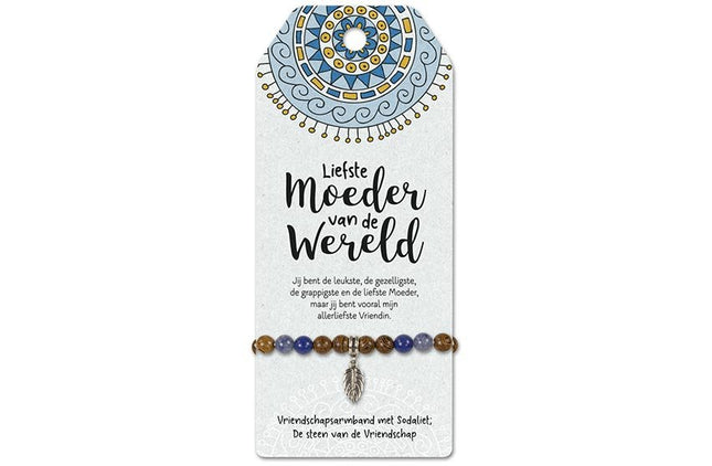 Vriendschapsarmband Liefste Moeder - Lucky Touch - Bedankjes & Cadeautjes