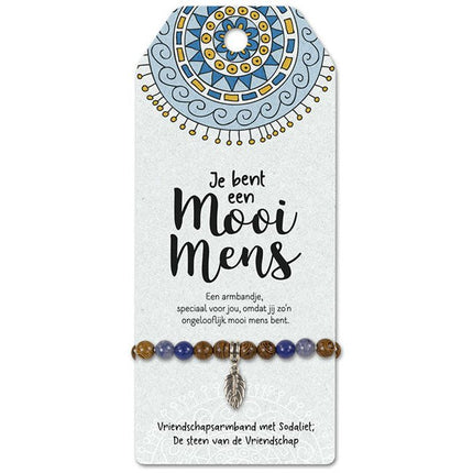 Vriendschapsarmband Mooi mens - Lucky Touch - Bedankjes & Cadeautjes