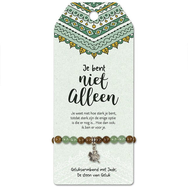 Vriendschapsarmband Niet alleen - Lucky Touch - Bedankjes & Cadeautjes