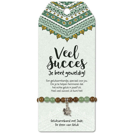 Vriendschapsarmband Veel Succes - Lucky Touch - Bedankjes & Cadeautjes